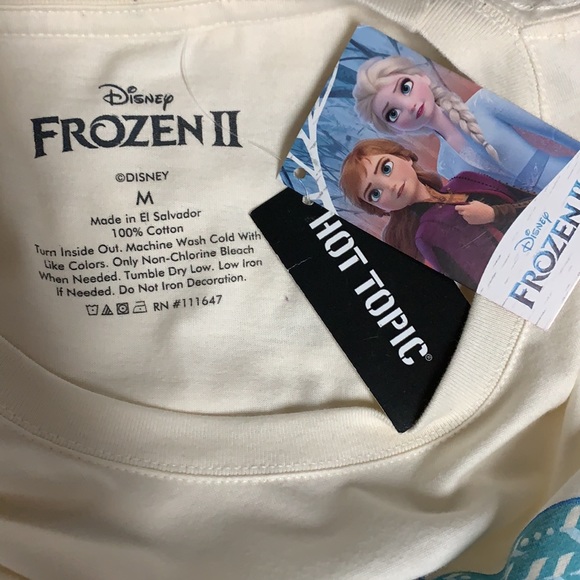 DISNEY FROZEN 2 Anna & Elsa Frame Short Sleeve TEE! Cotton Sisters Princess NWT - Picture 6 of 7